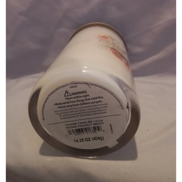 Yankee Candle Coconut Beach Scented Large Jar Candle 14.25 Oz - Picture 2 of 3